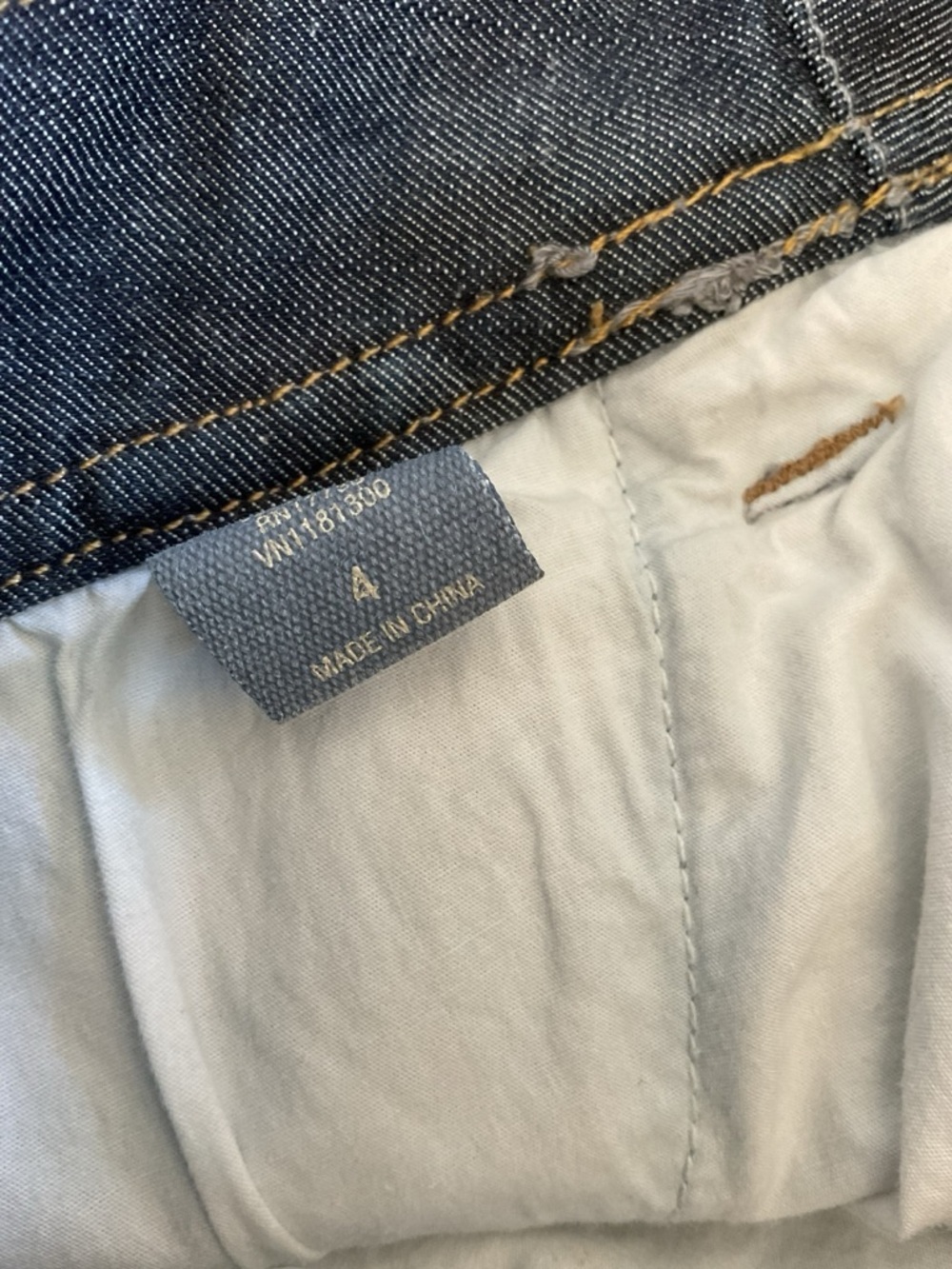 Converse One Star Denim Mini Skirt Size 4 Y2K Button Detail - Picture 5 of 7